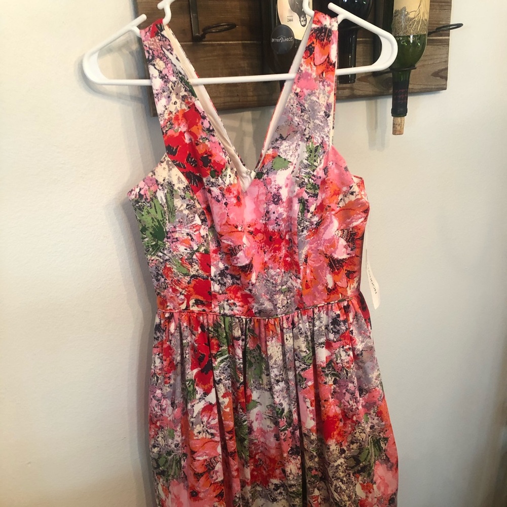 Floral Mid Length Dress Size 2